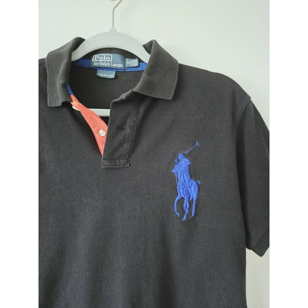 VTG‎ POLO RALPH LAUREN CUSTOM FIT BIG PONY POLO SHIRT MEN'S SIZE M